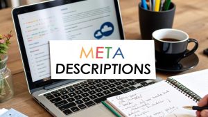 Meta descriptions SEO promotional image. Website Services-Kansas City.