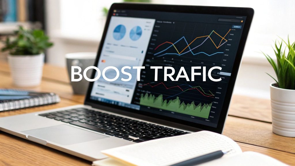 Boost website traffic image. Website Services-Kansas City Backlinks SEO WordPress