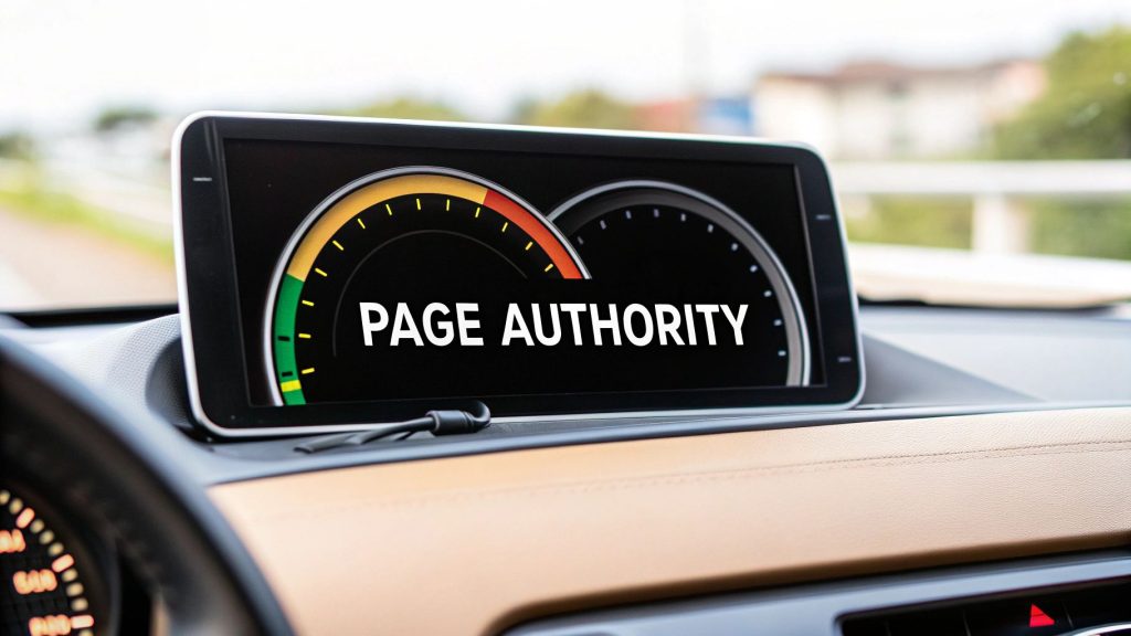 Page authority SEO promotional image. Website Services-Kansas City.