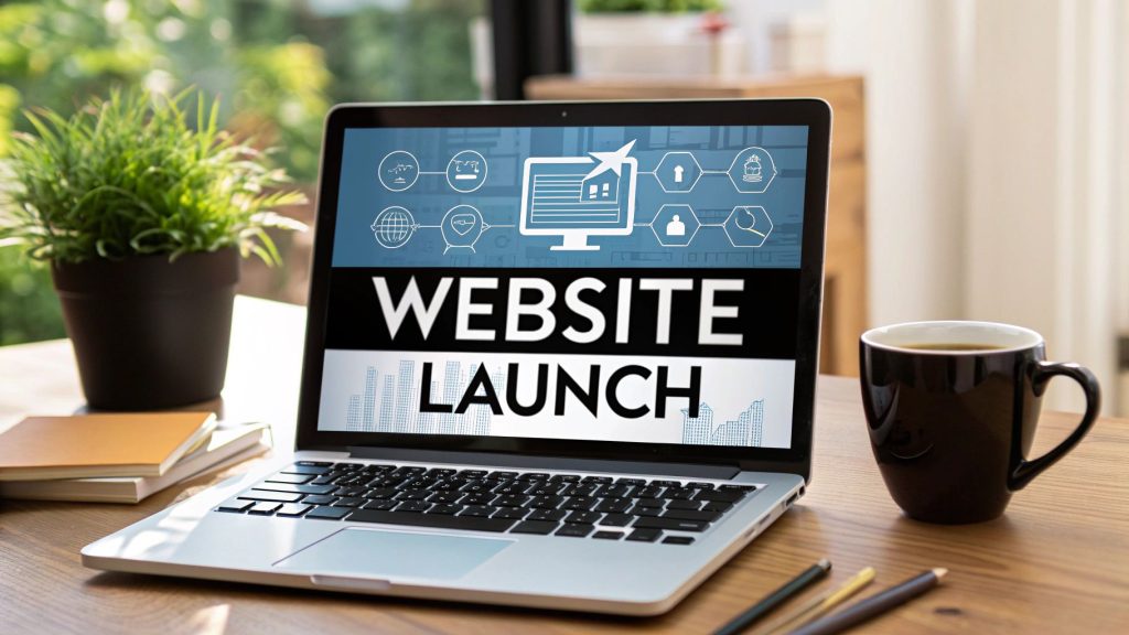 Website launch promotional image. Website Services-Kansas City.